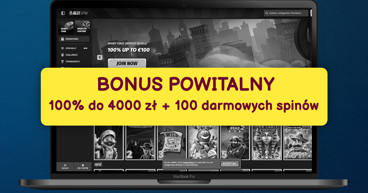 AllySpin Casino welcome bonus